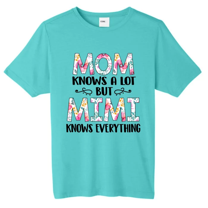 Mom Knows A Lot But Mimi Knows Everything Mother's Day Gift ChromaSoft Performance T-Shirt