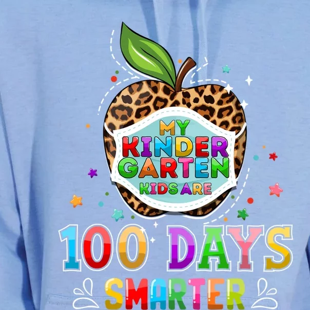 My Kindergarten Are 100 Days Smarter Virtual Teachers Gift Unisex Surf Hoodie