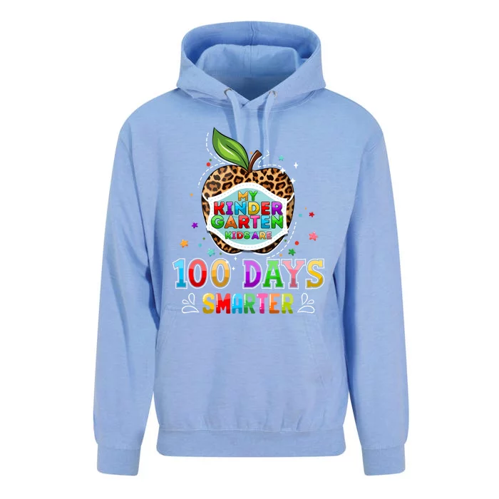 My Kindergarten Are 100 Days Smarter Virtual Teachers Gift Unisex Surf Hoodie