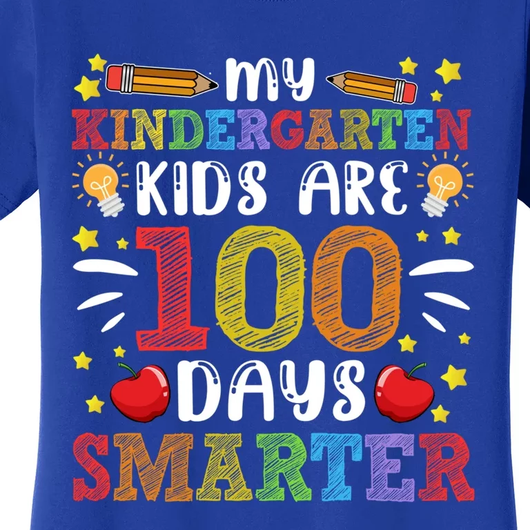 My Kindergarten Are 100 Days Smarter 100th Day Teachers Gift Women's T-Shirt