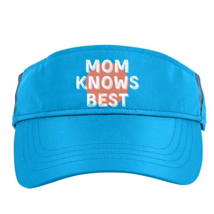 Mom Knows Best Inspirational Saying Mothers Quote Gift Adult Drive Performance Visor