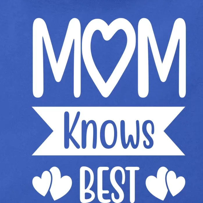 Mom Knows Best Mother Family Mom Gift Zip Tote Bag