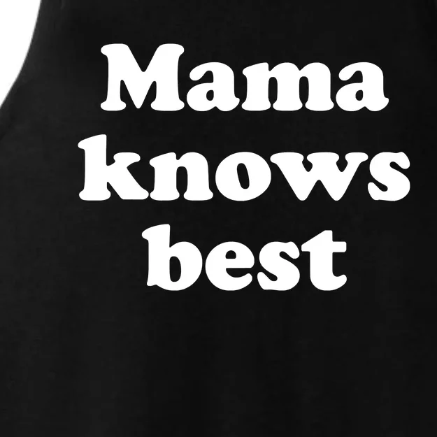 Mama Knows Best ,Mom Life Tough As A Mother Badass Mama Ladies Tri-Blend Wicking Tank