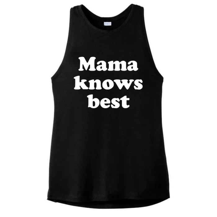 Mama Knows Best ,Mom Life Tough As A Mother Badass Mama Ladies Tri-Blend Wicking Tank