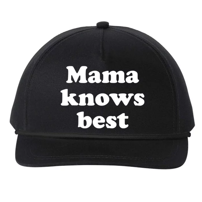 Mama Knows Best ,Mom Life Tough As A Mother Badass Mama Snapback Five-Panel Rope Hat