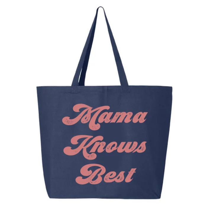 Mama Knows Best Momlife Proud Mom Trendy Vici Funny Gift 25L Jumbo Tote