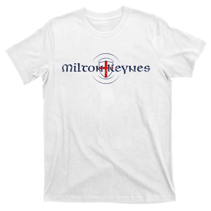 Milton Keynes Buckinghamshire England English Flag T-Shirt