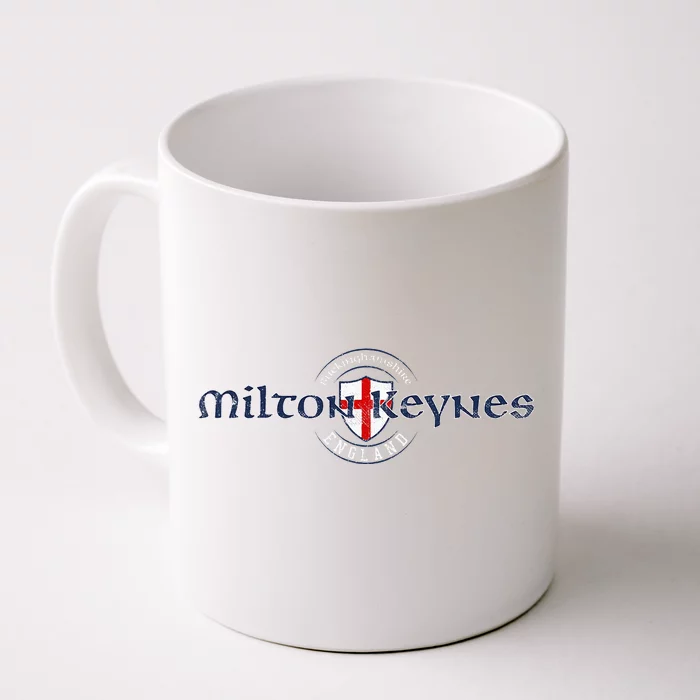 Milton Keynes Buckinghamshire England English Flag Front & Back Coffee Mug