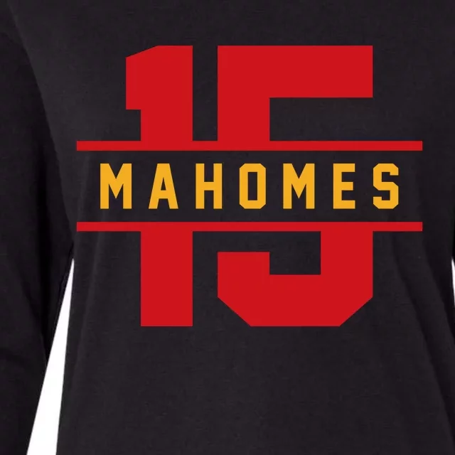 Mahomes Kansas City Playoffs Womens Cotton Relaxed Long Sleeve T-Shirt