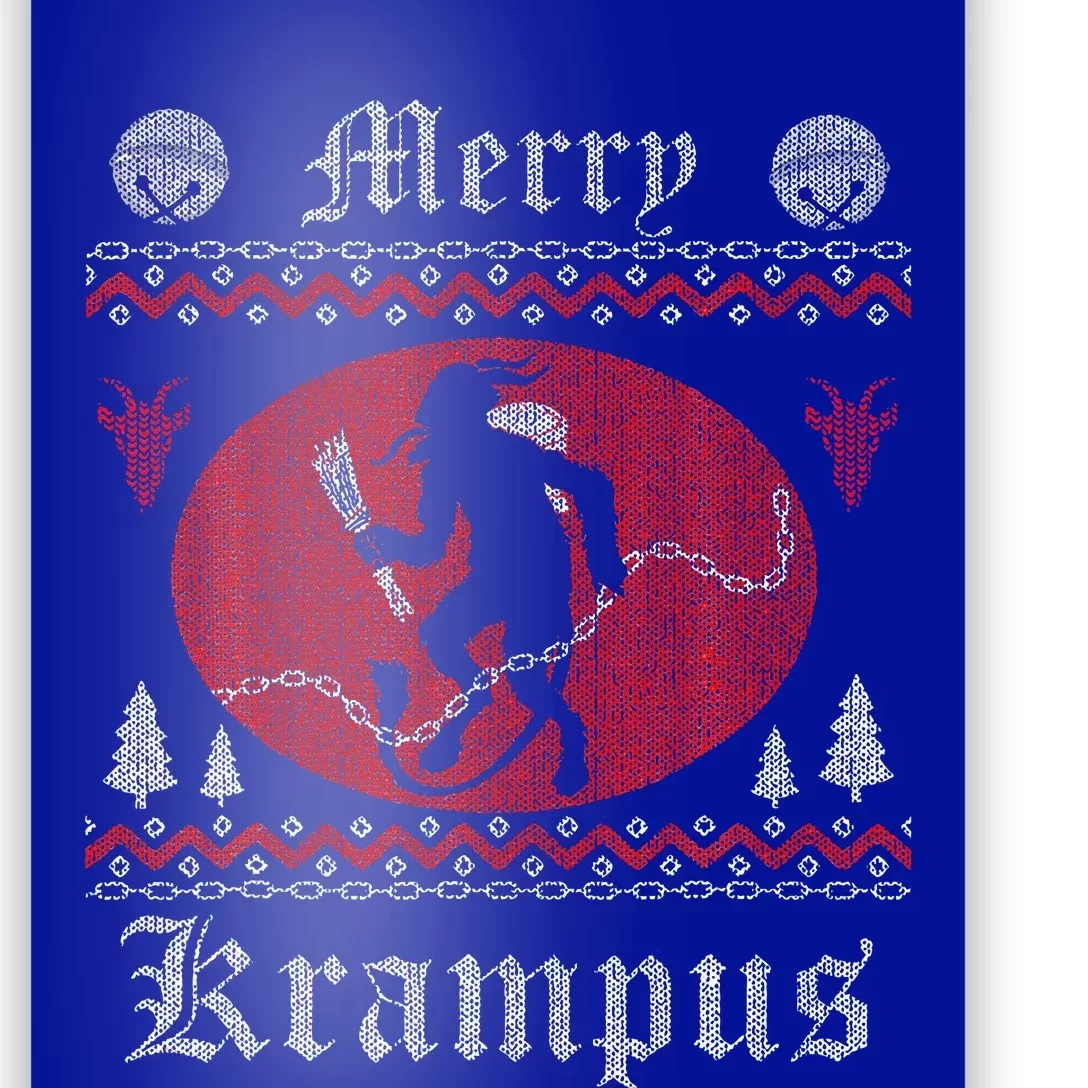 Merry Krampus Christmas Xmas Horror Ugly Sweater Evil Pajama Poster