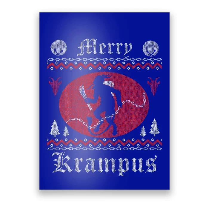 Merry Krampus Christmas Xmas Horror Ugly Sweater Evil Pajama Poster