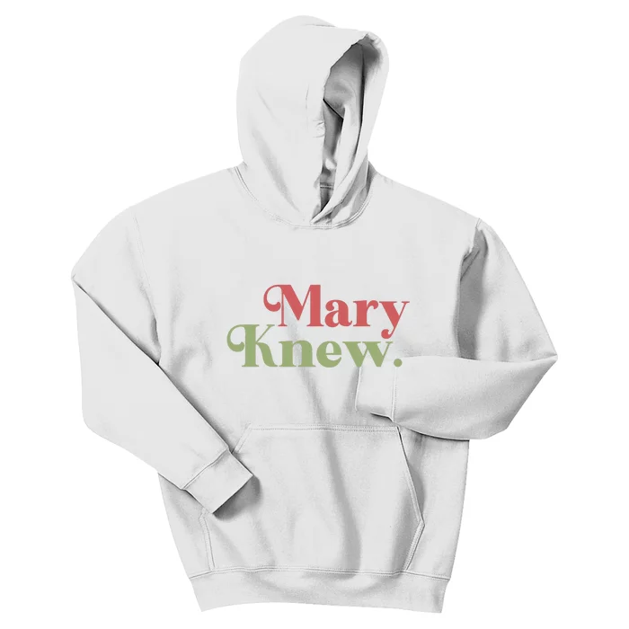 Mary Knew Christmas Kids Hoodie