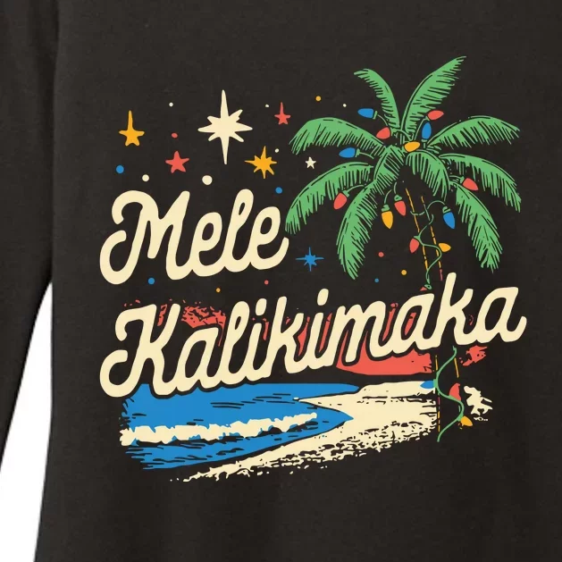 Mele Kalikimaka Christmas 2024 Womens CVC Long Sleeve Shirt