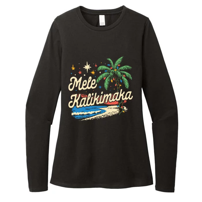 Mele Kalikimaka Christmas 2024 Womens CVC Long Sleeve Shirt