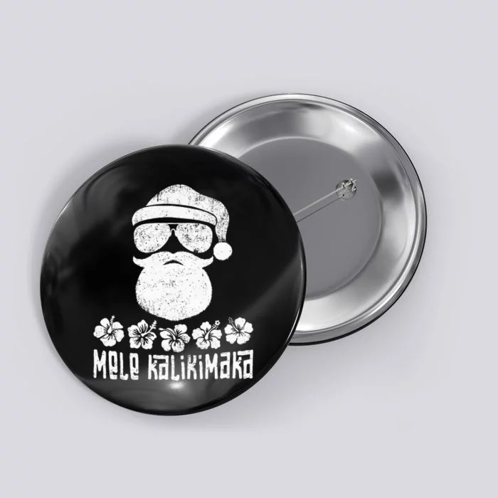 Mele Kalikimaka Christmas Hawaiian Button