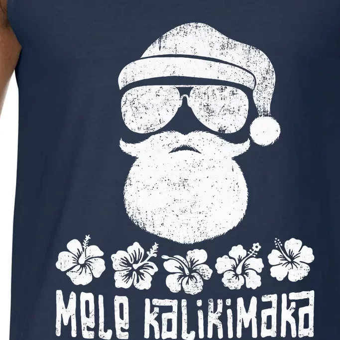 Mele Kalikimaka Christmas Hawaiian Santa Comfort Colors® Tank Top