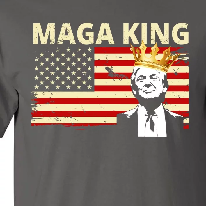 MAGA King Donald Trump Usa Flag Tall T-Shirt