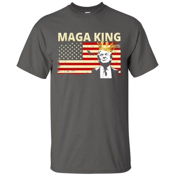 MAGA King Donald Trump Usa Flag Tall T-Shirt