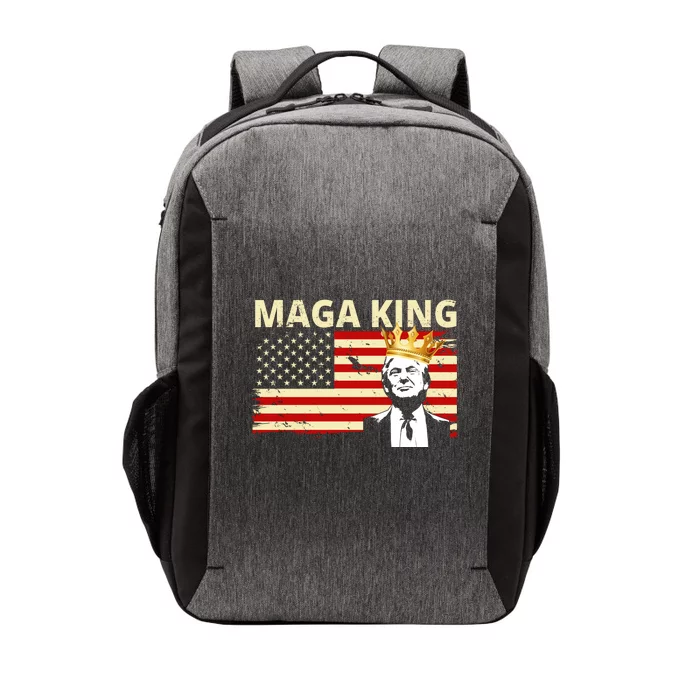 MAGA King Donald Trump Usa Flag Vector Backpack