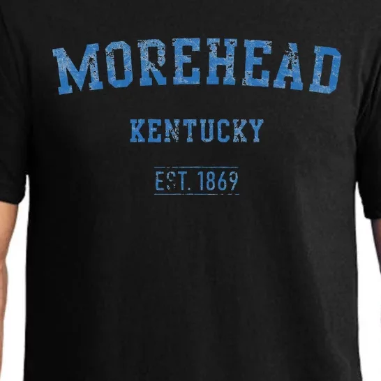 Morehead Kentucky Distressed Text Sport Style Pajama Set