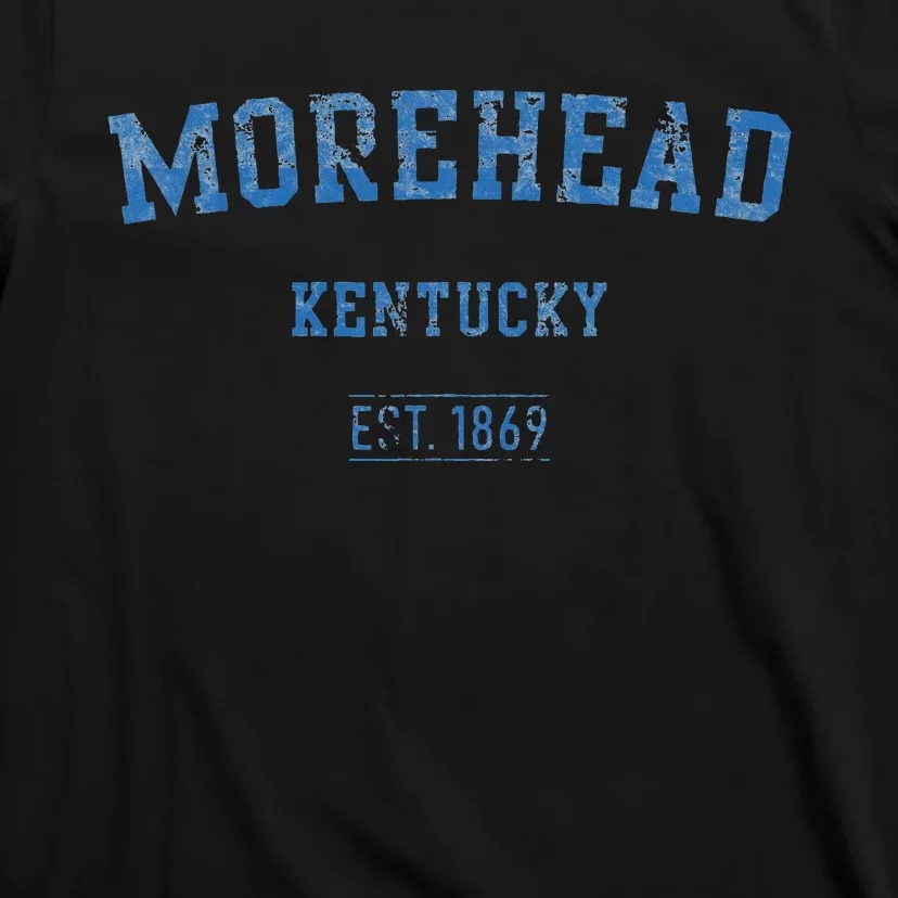 Morehead Kentucky Distressed Text Sport Style T-Shirt