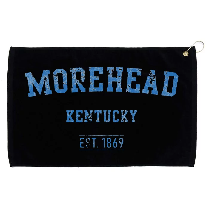 Morehead Kentucky Distressed Text Sport Style Grommeted Golf Towel