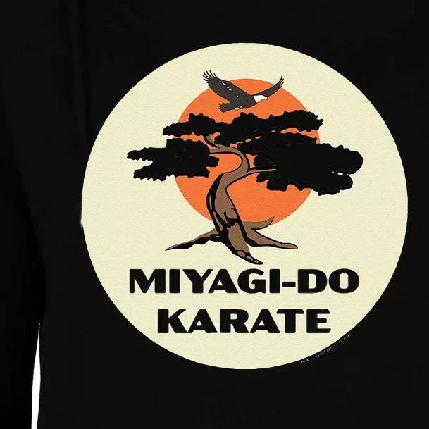 Miyagido Karate Eagle Fang Bonsai Tree Dojo Logo Womens Funnel Neck Pullover Hood