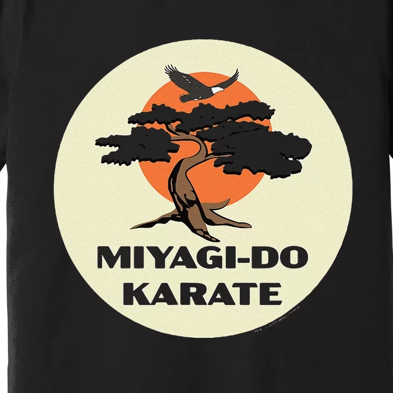 Miyagido Karate Eagle Fang Bonsai Tree Dojo Logo Premium T-Shirt