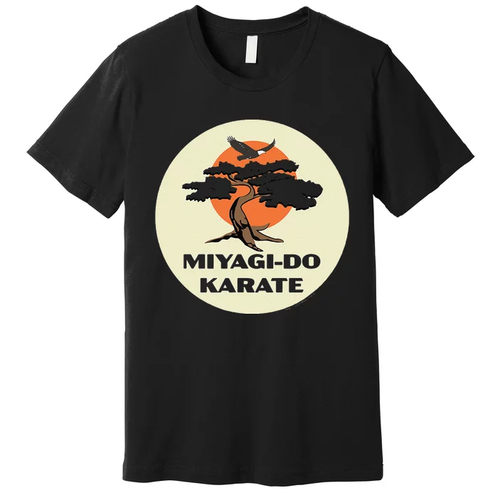 Miyagido Karate Eagle Fang Bonsai Tree Dojo Logo Premium T-Shirt