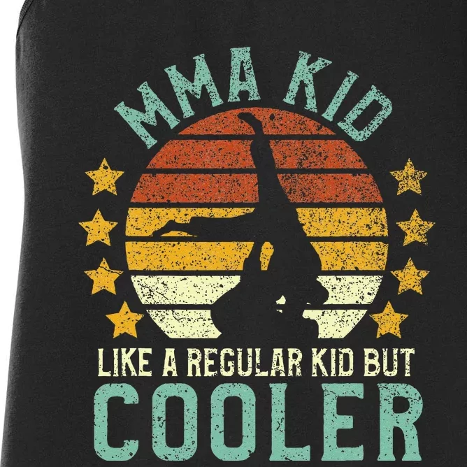 MMA Kids Funny Young Mixed Martial Arts Player Gift Women's Racerback Tank