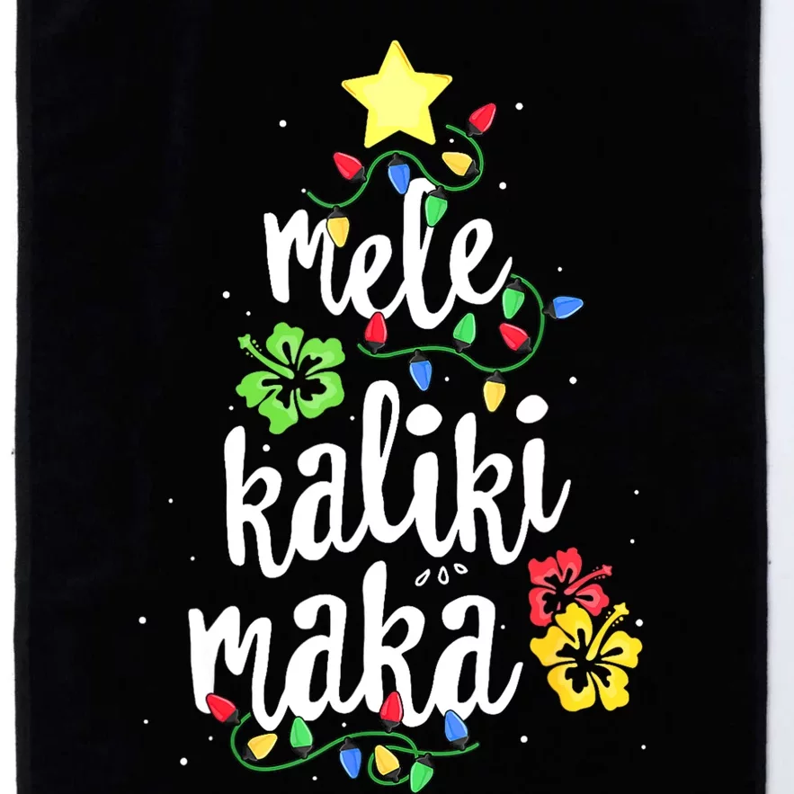 Mele Kalikimaka For Women Hawaiian Hawaii Christmas Platinum Collection Golf Towel