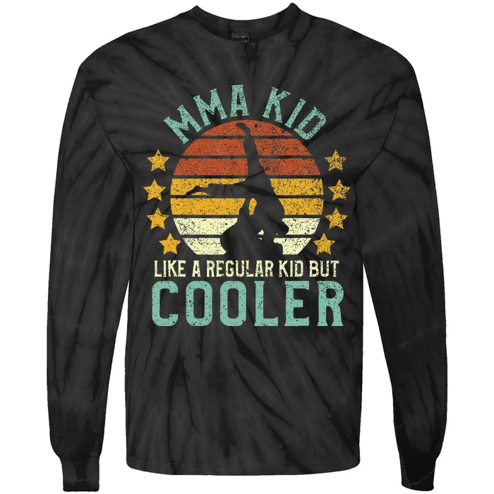 MMA Kids Funny Young Mixed Martial Arts Player Gift Tie-Dye Long Sleeve Shirt