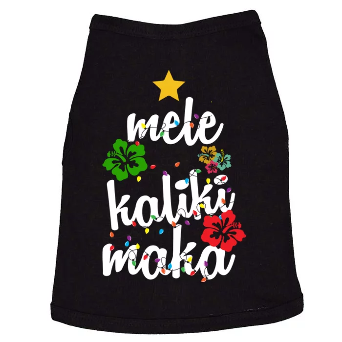 Mele Kalikimaka Festive Holiday Doggie Tank