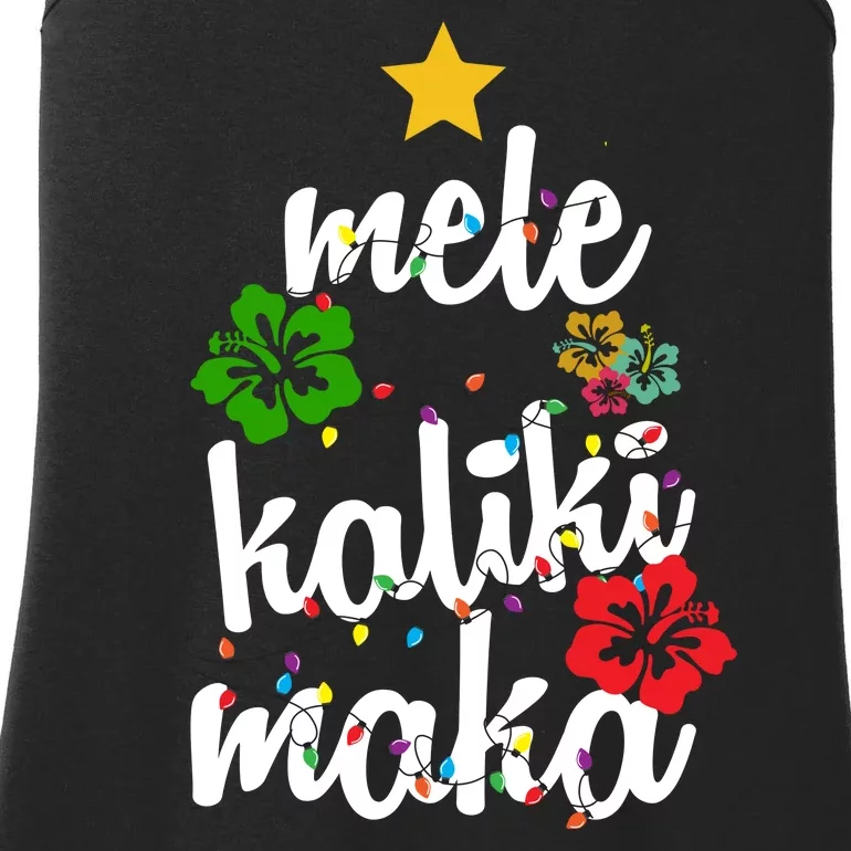 Mele Kalikimaka Festive Holiday Ladies Essential Tank