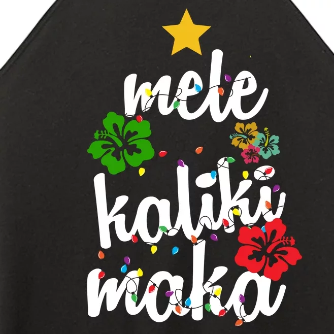 Mele Kalikimaka Festive Holiday Women’s Perfect Tri Rocker Tank