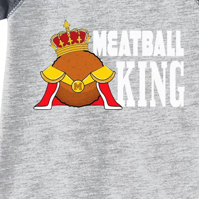 Meatball King funny queen Infant Baby Jersey Bodysuit