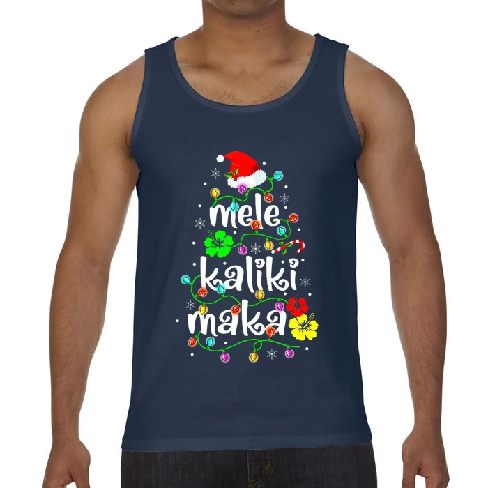 Mele Kalikimaka For Hawaiian Hawaii Christmas Comfort Colors® Tank Top