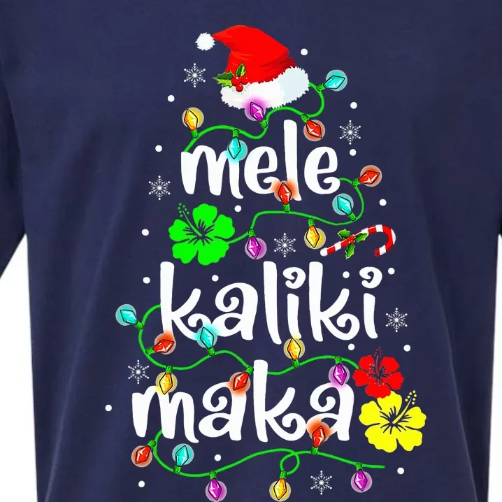 Mele Kalikimaka For Hawaiian Hawaii Christmas Sueded Cloud Jersey T-Shirt