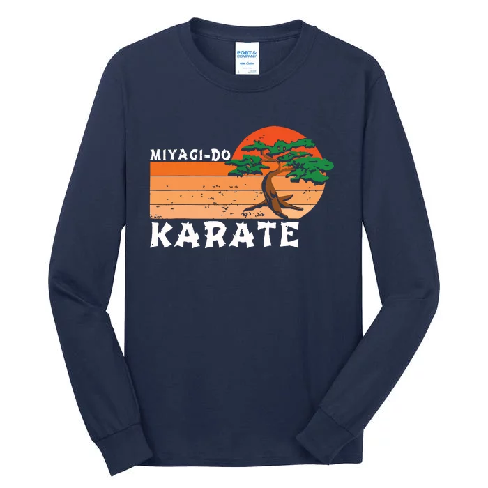 Miyagido Karate Funny Vintage Karate Bonsai Tree Tall Long Sleeve T-Shirt