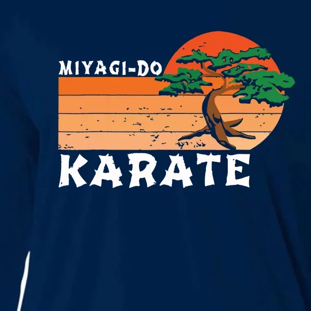 Miyagido Karate Funny Vintage Karate Bonsai Tree Cooling Performance Long Sleeve Crew