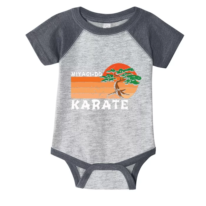 Miyagido Karate Funny Vintage Karate Bonsai Tree Infant Baby Jersey Bodysuit