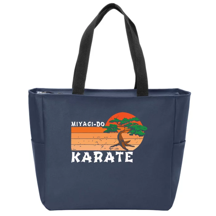 Miyagido Karate Funny Vintage Karate Bonsai Tree Zip Tote Bag