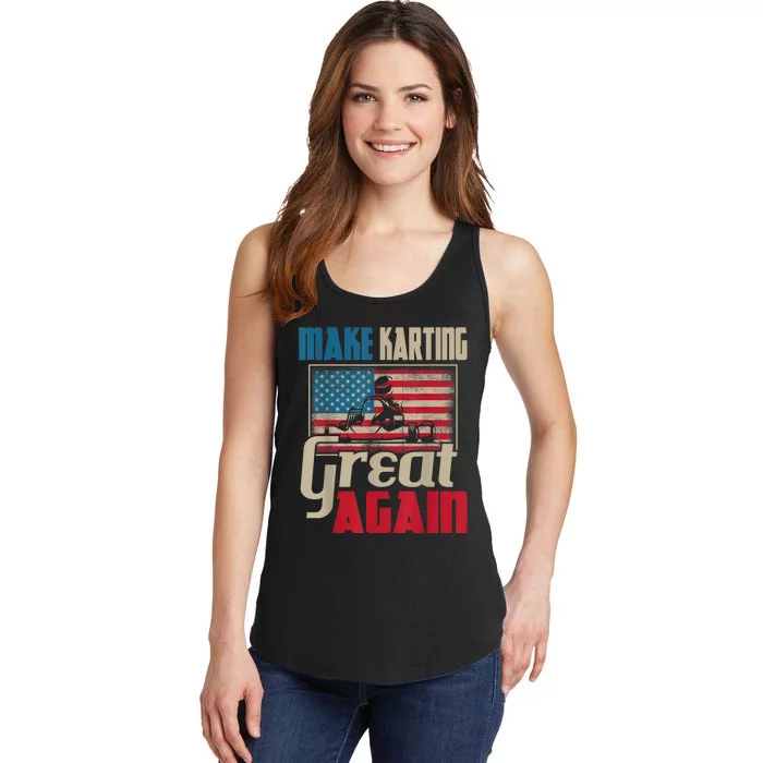 Make Karting Great Again Go Kart Racing Racer Karting Ladies Essential Tank