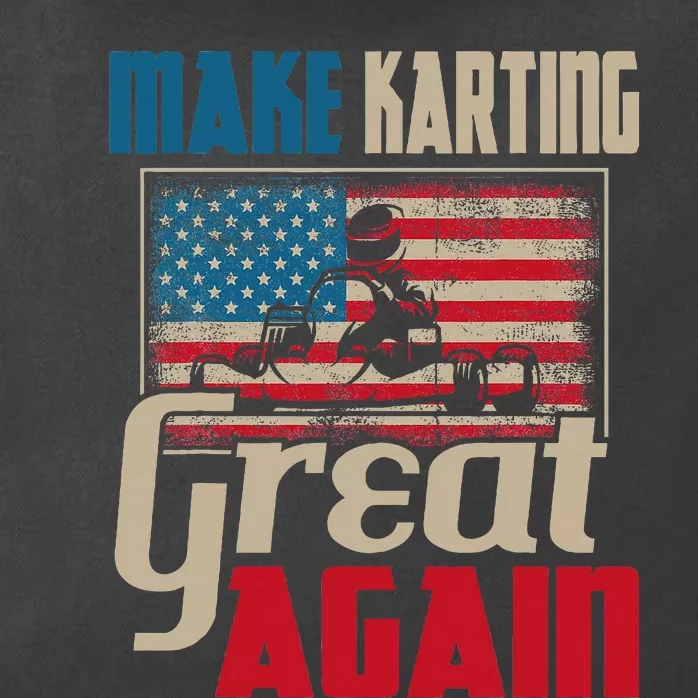 Make Karting Great Again Go Kart Racing Racer Karting Zip Tote Bag