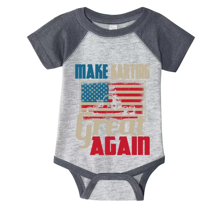 Make Karting Great Again Go Kart Racing Racer Karting Infant Baby Jersey Bodysuit