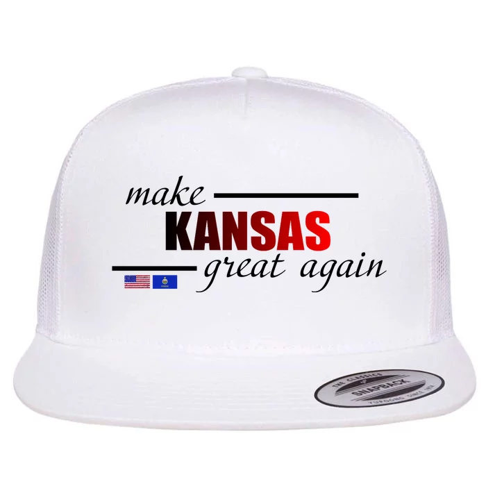 Make Kansas Great Again Flat Bill Trucker Hat