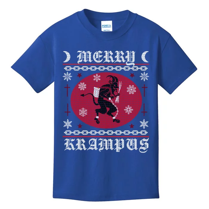 Merry Krampus Goth Christmas Ugly Sweater Krampus Xmas Great Gift Kids T-Shirt