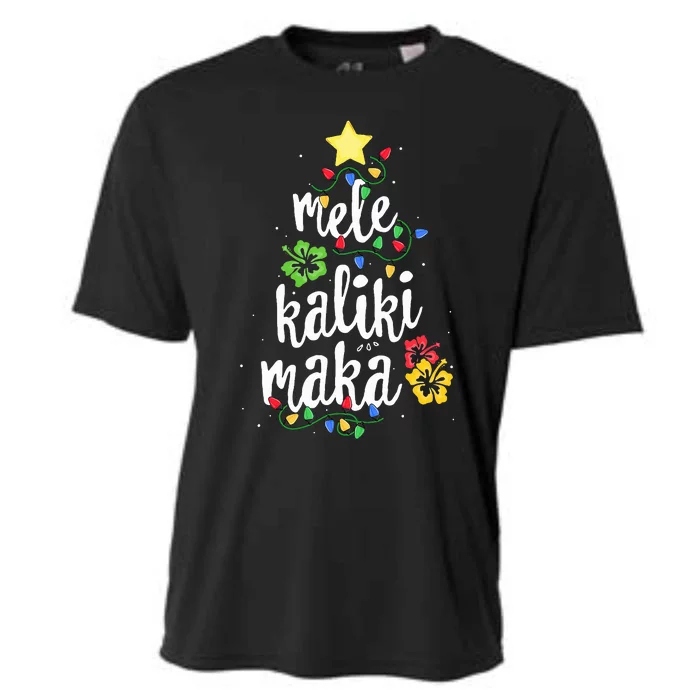 Mele Kalikimaka  Hawaiian Hawaii Christmas Cooling Performance Crew T-Shirt