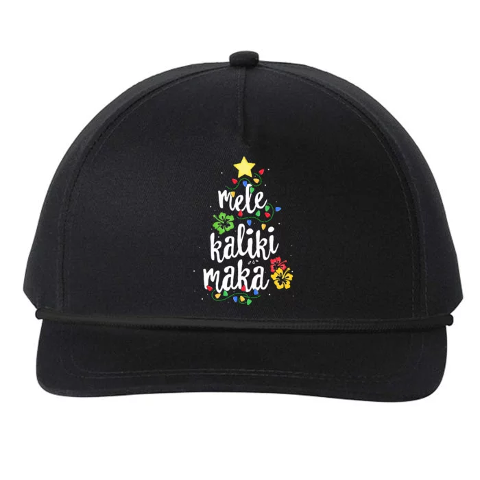 Mele Kalikimaka  Hawaiian Hawaii Christmas Snapback Five-Panel Rope Hat