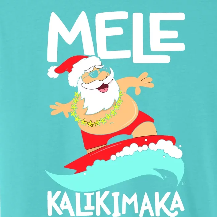 Mele Kalikimaka Hawaiian Christmas Hawaii Surfing Santa ChromaSoft Performance T-Shirt